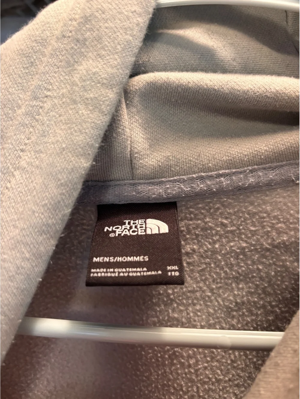 The North Face Men's Hoodie Sweatshirt Size XXL Light Gray